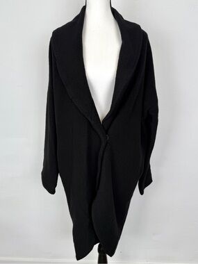 Moth Anthropologie Size XS Black Wool Oversized Cardigan Sweater